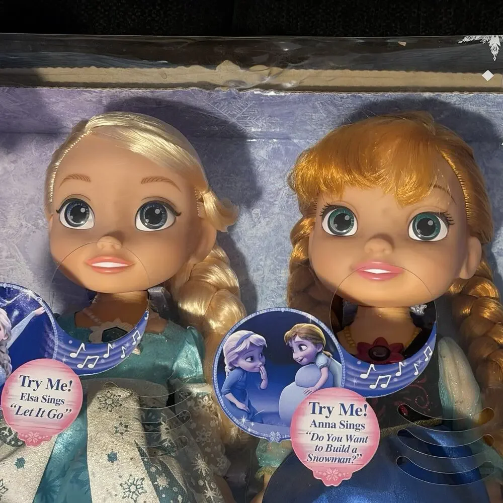 2016 Disney Frozen Elsa and Anna Singing Sisters Interactive Doll Set Works HTF!